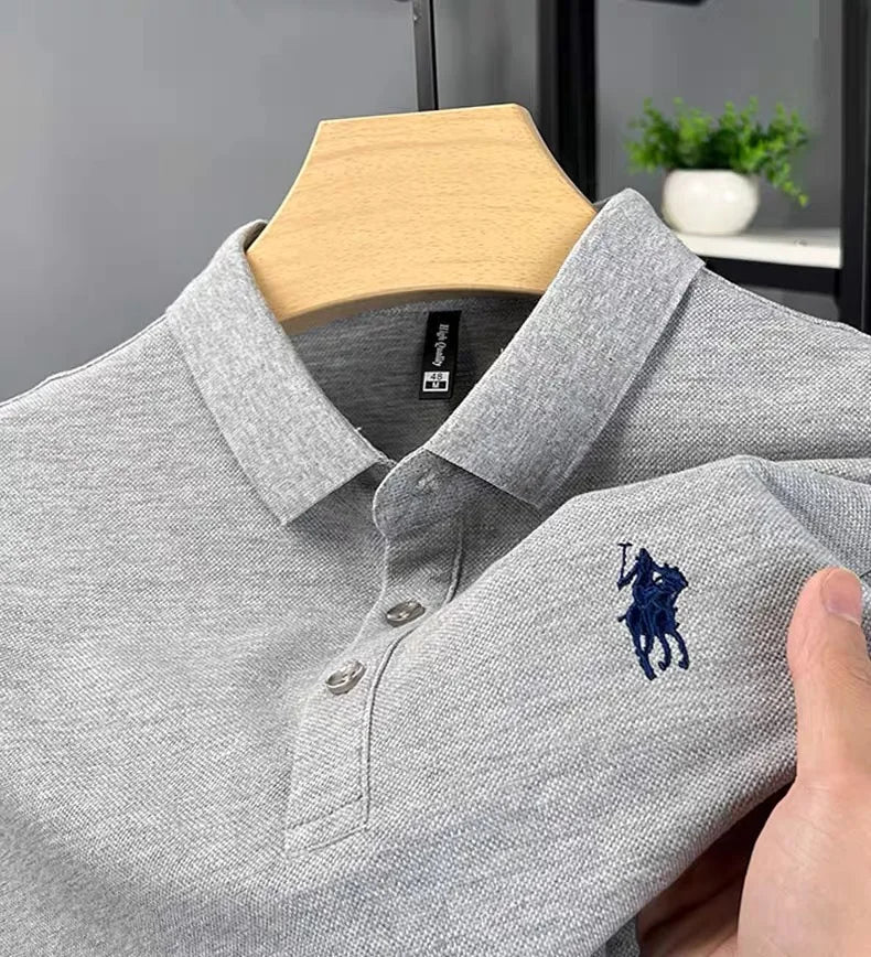 Embroidered Cotton Polo Shirt