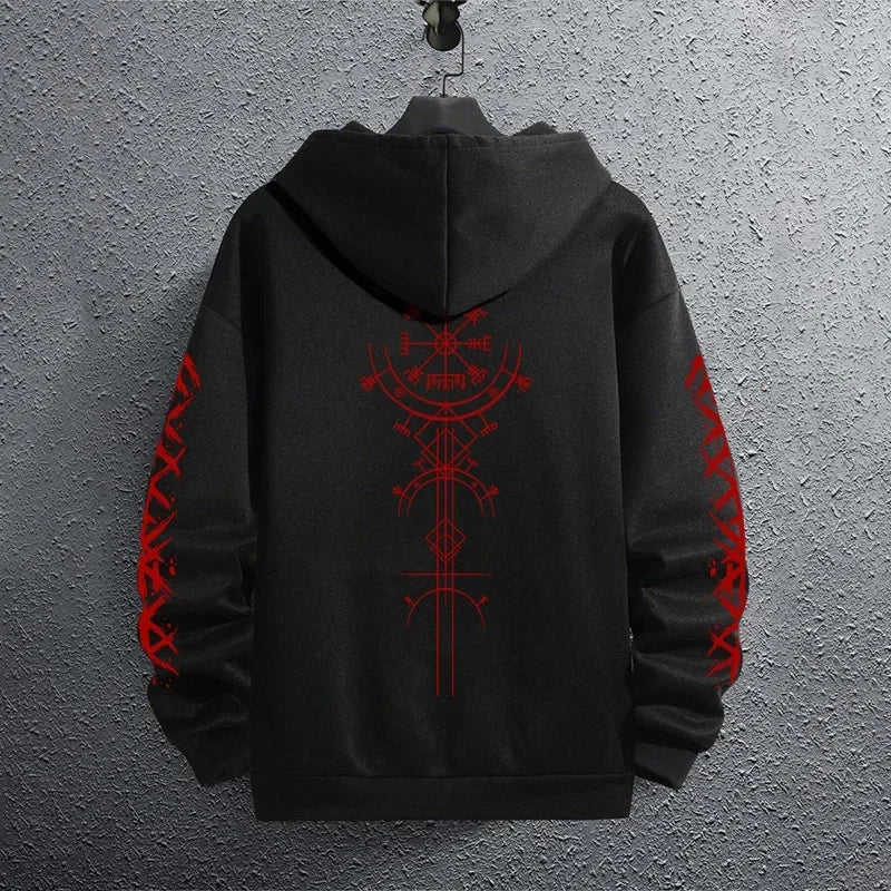 Sporty Pullover Hoodie Sweatshirt