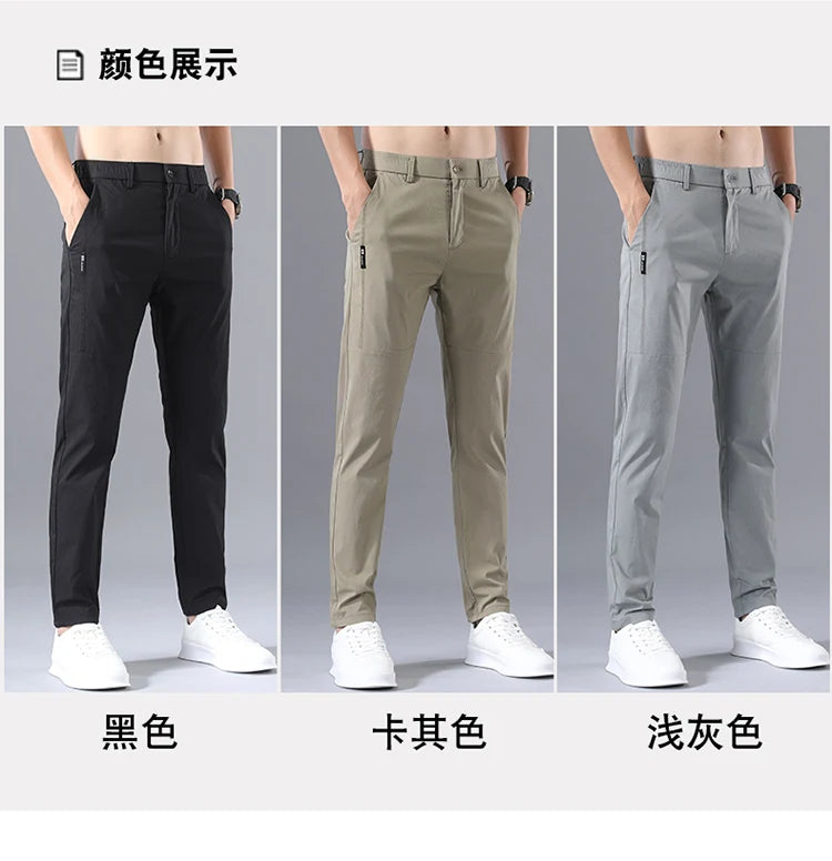 Slim Fit Stretch Chino Trousers
