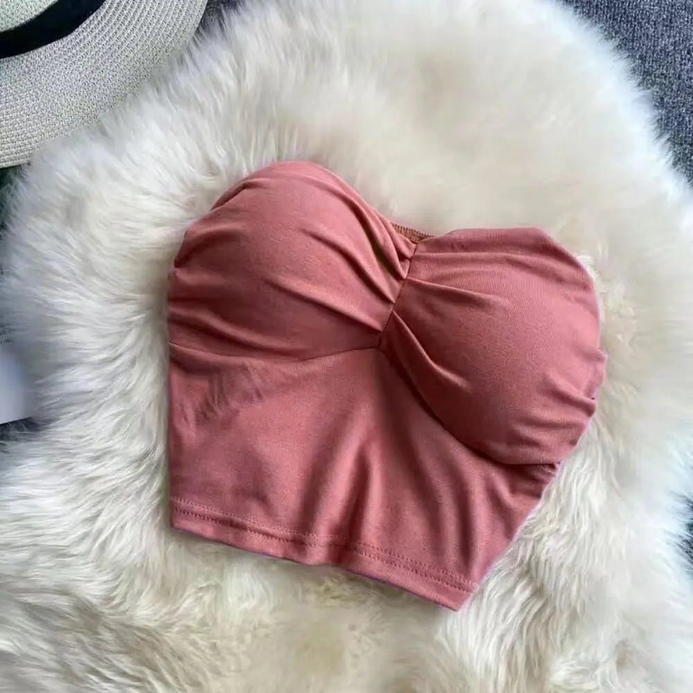 Solid Backless Crop Cami