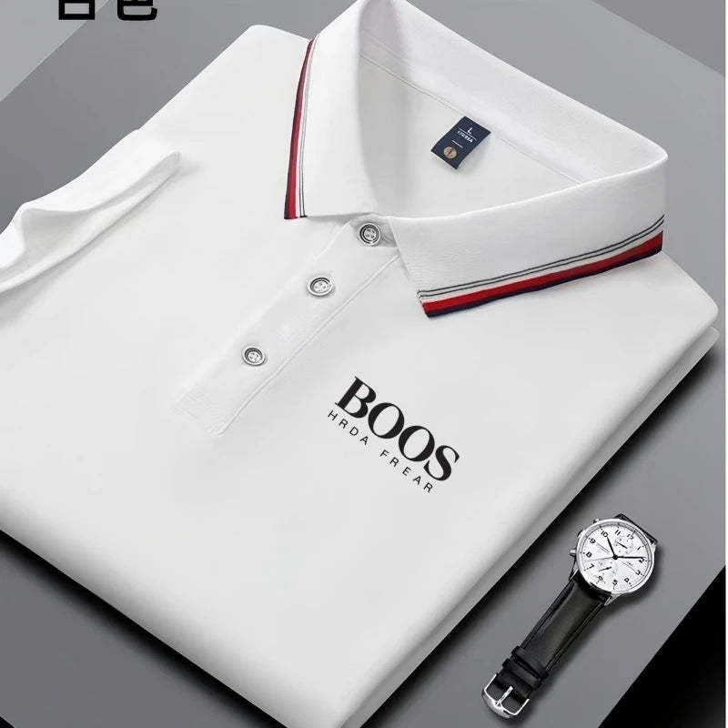 Breathable Embroidered Polo Shirt