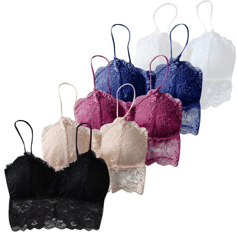 Lace Bralette Bustier Crop Top
