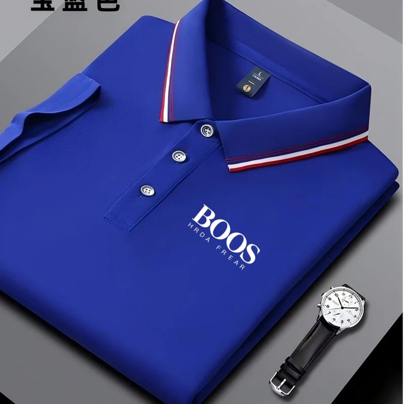 Breathable Embroidered Polo Shirt