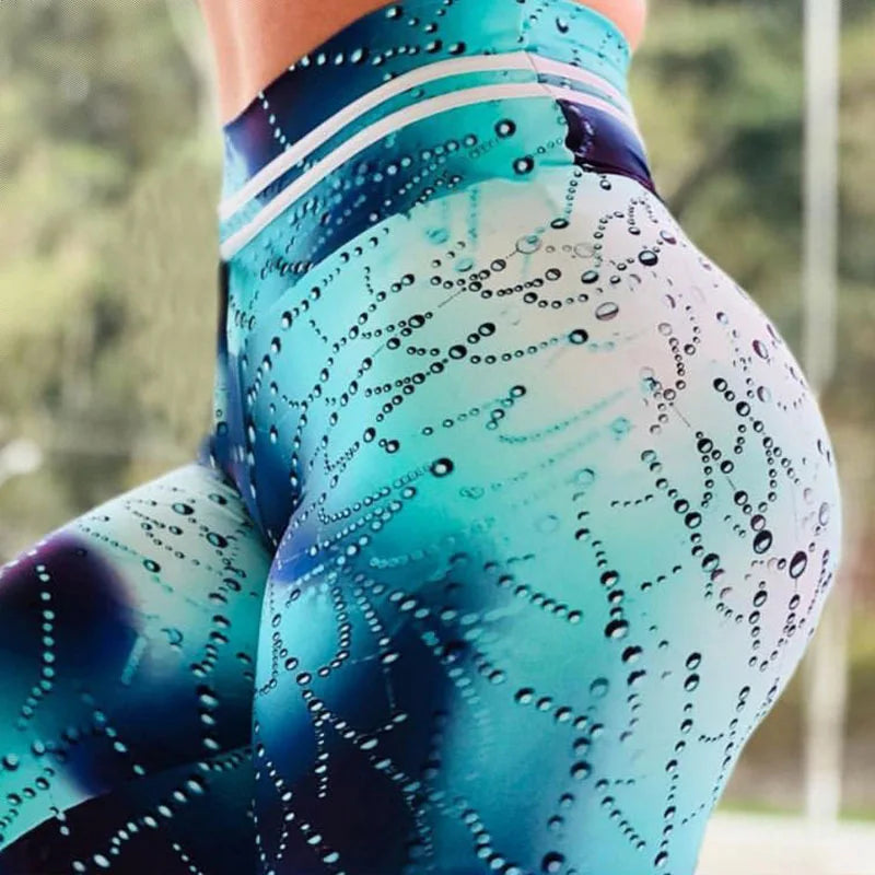 High Waist Printed Yoga Leggings