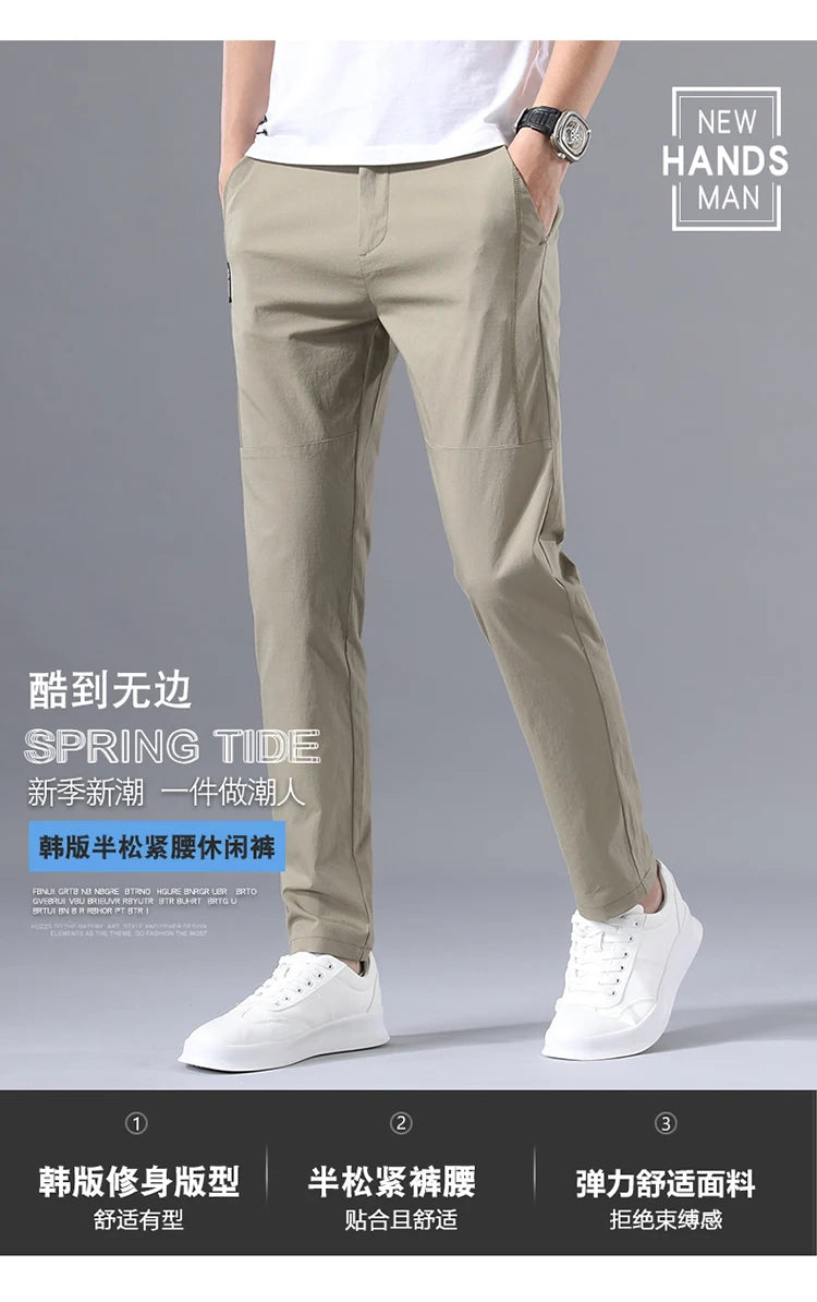 Slim Fit Stretch Chino Trousers