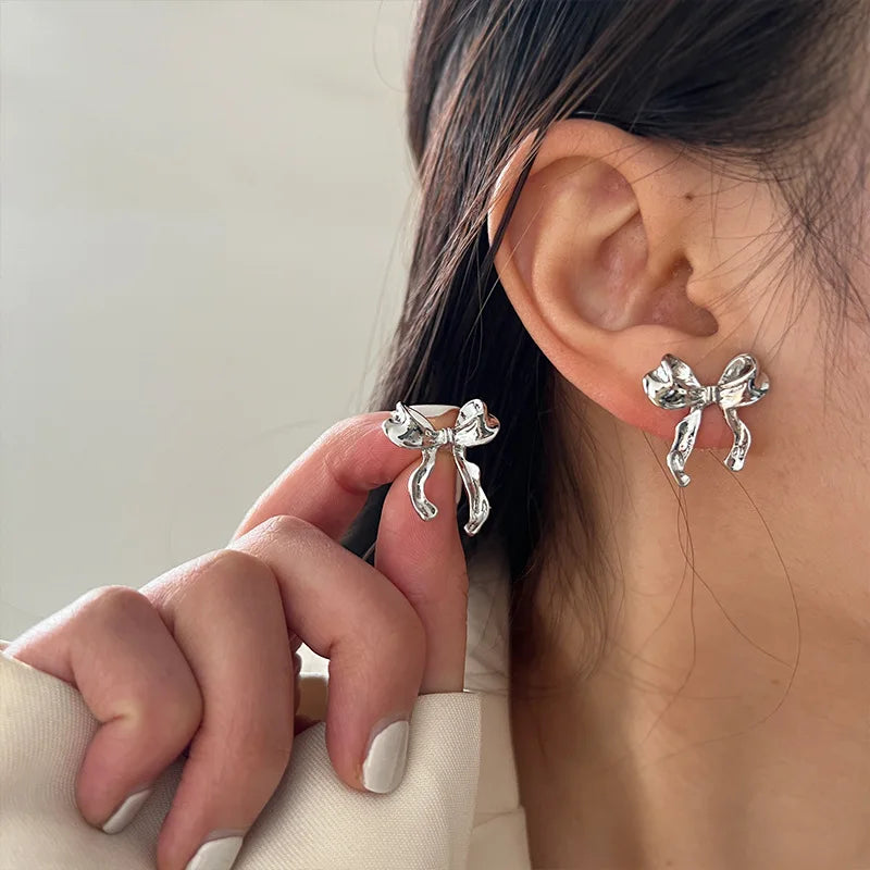 Women's Sweet & Cool Bow Knot Stud Earrings