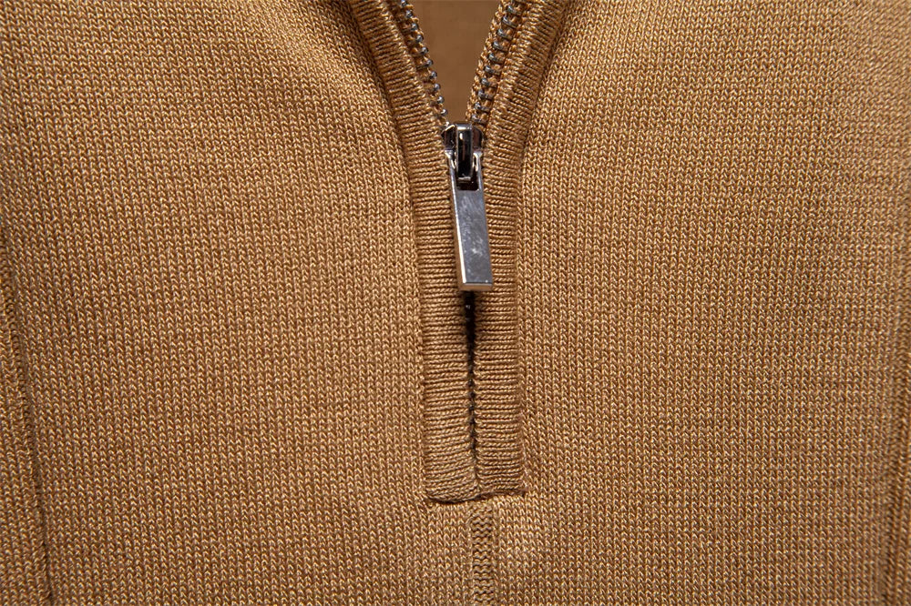 Slim Fit Zip Polo Shirt
