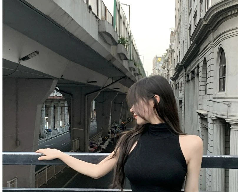 High Neck Bodycon Dress