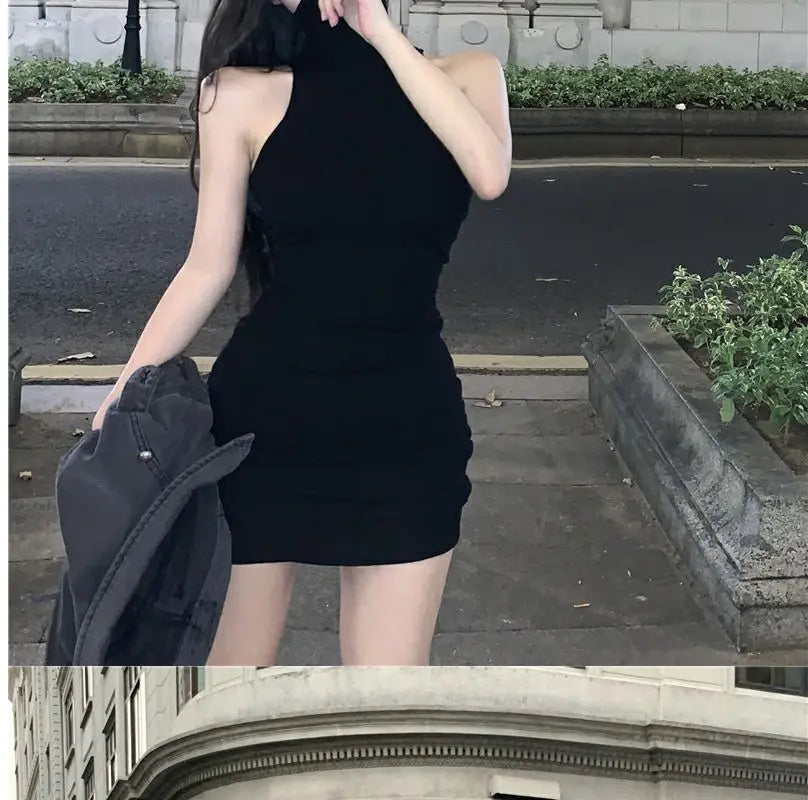 High Neck Bodycon Dress