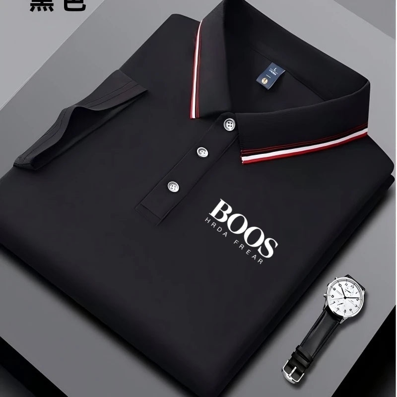 Breathable Embroidered Polo Shirt