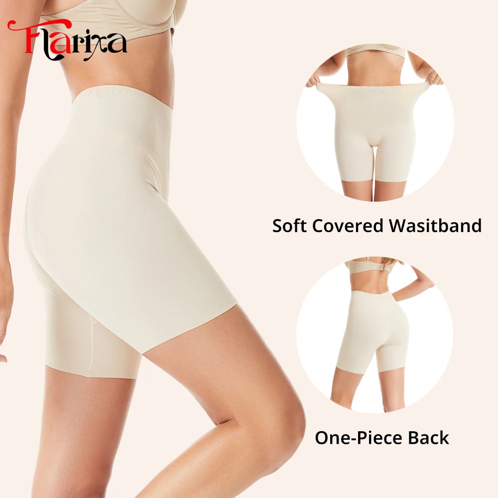 Women's Seamless High Waist Slip Shorts with Hip Lifting
