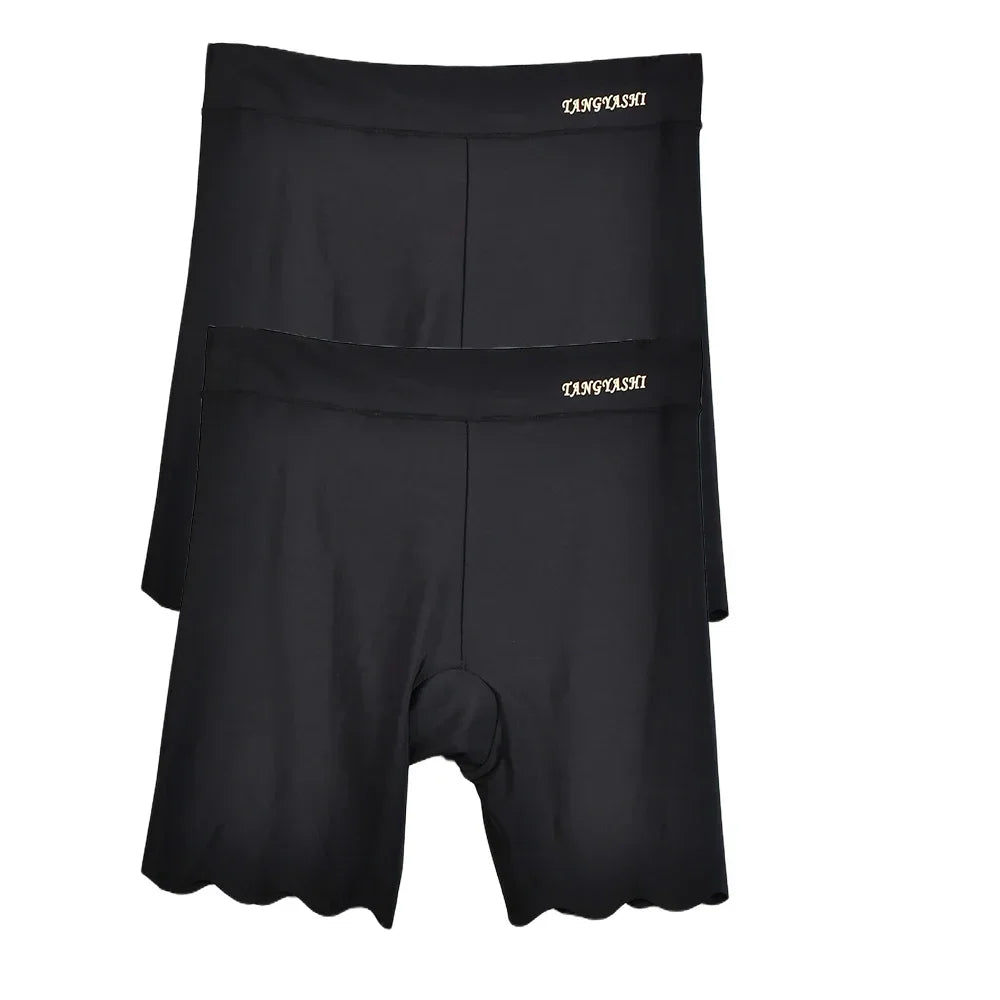 Women's Seamless Ice Silk Safety Shorts