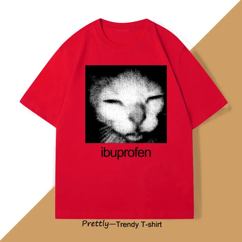 Ibuprofen Cat Meme Graphic Tee