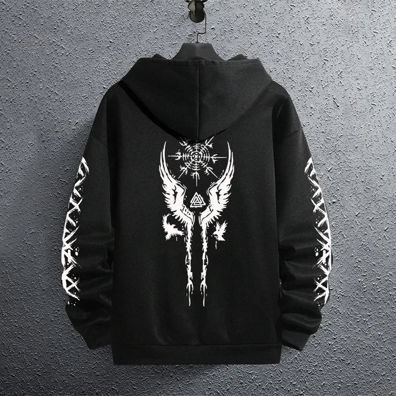 Sporty Pullover Hoodie Sweatshirt