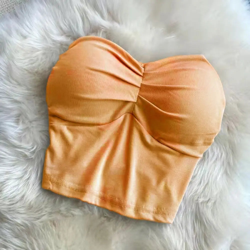 Solid Backless Crop Cami