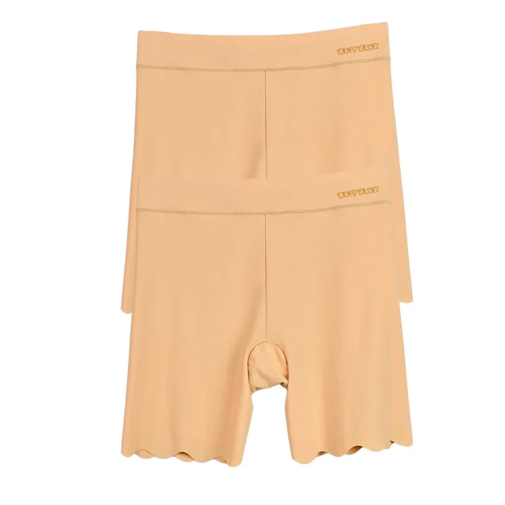 Women's Seamless Ice Silk Safety Shorts