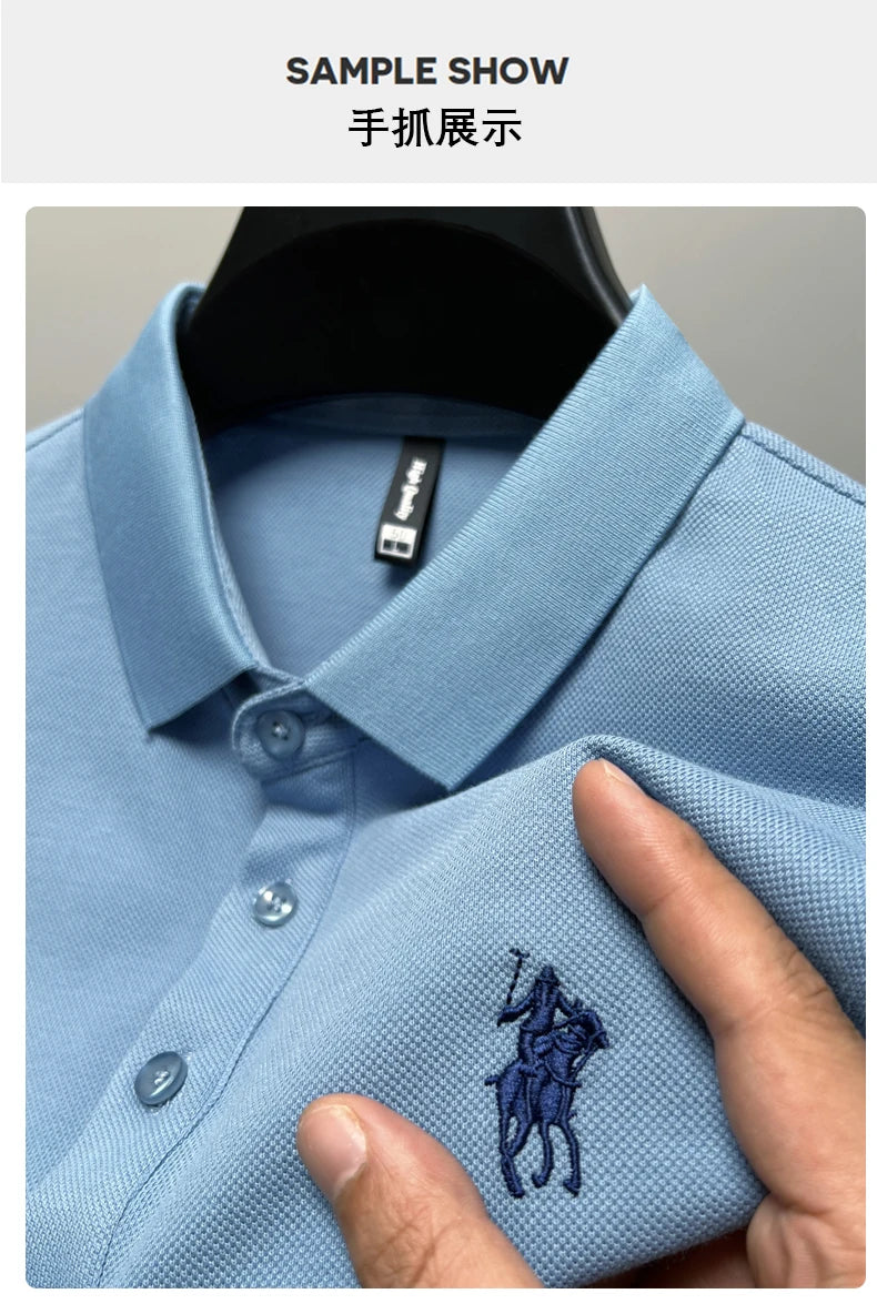 Embroidered Cotton Polo Shirt