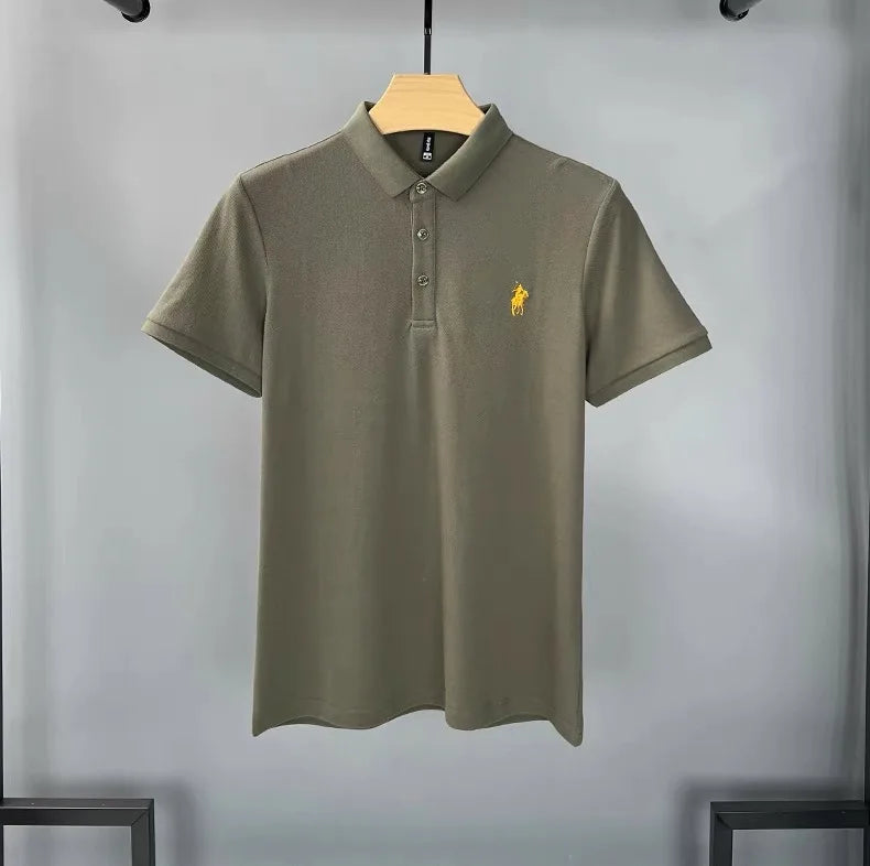 Embroidered Cotton Polo Shirt