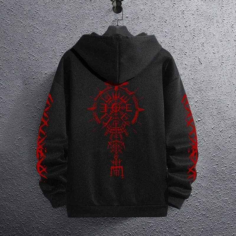 Sporty Pullover Hoodie Sweatshirt
