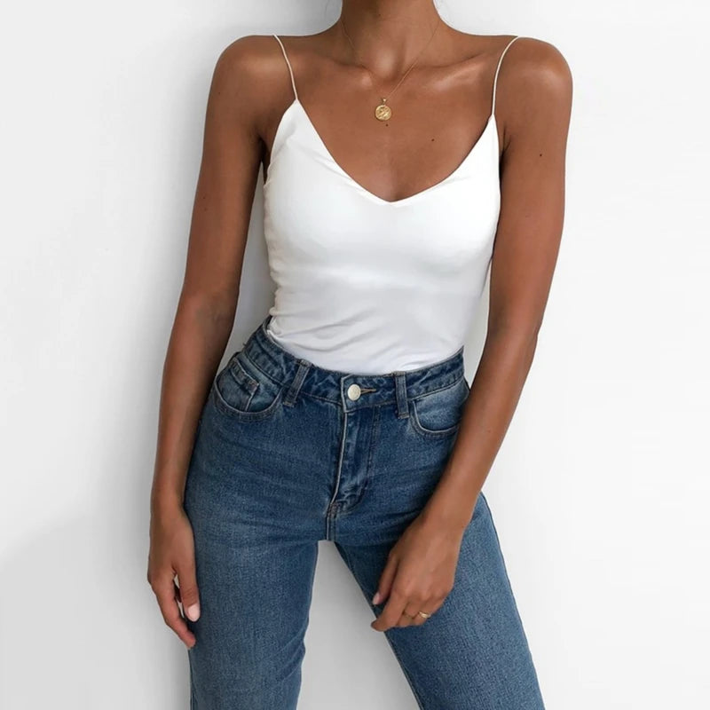 Slim Sleeveless Camisole Tank Top