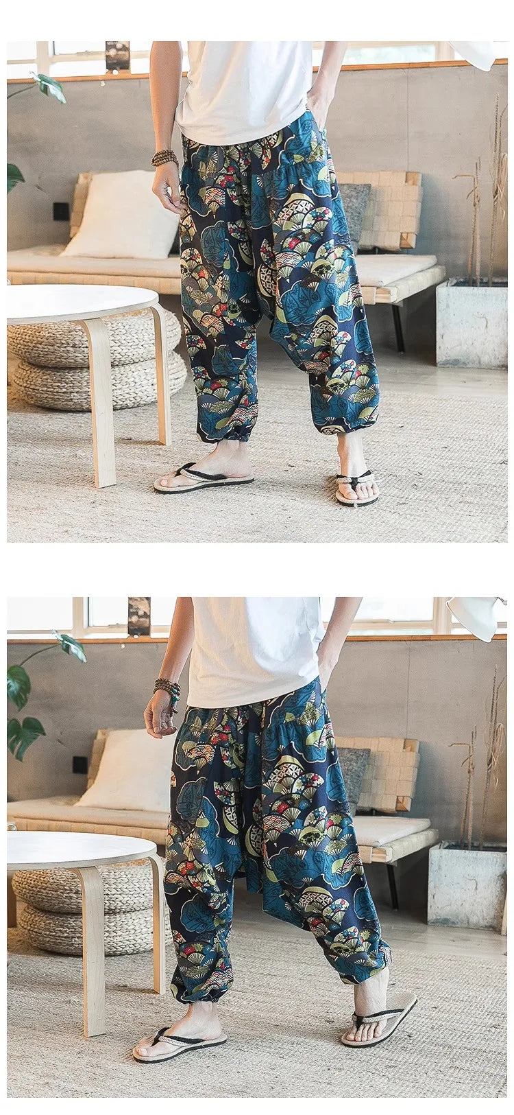 Vintage Harem Drop Crotch Joggers