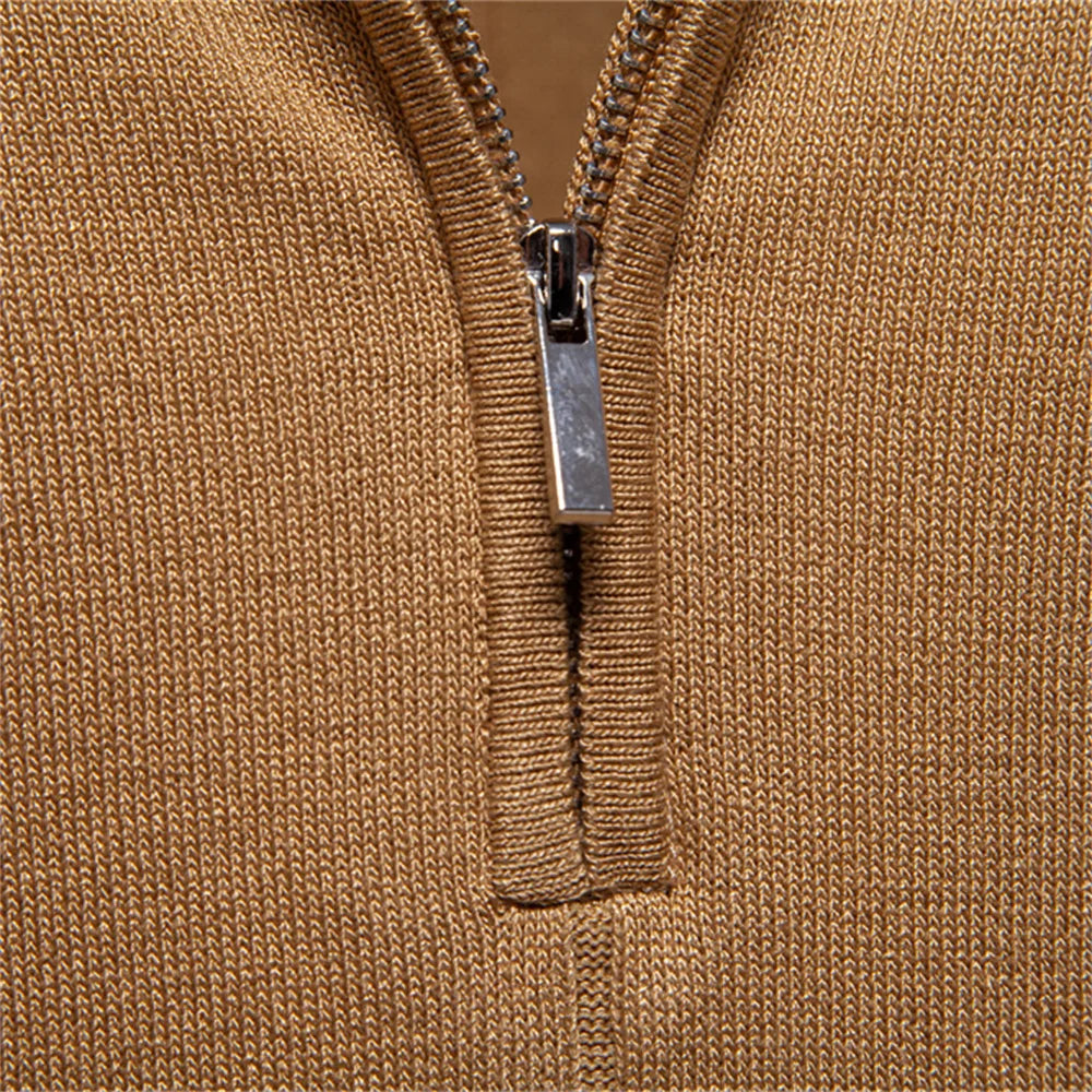Slim Fit Zip Polo Shirt