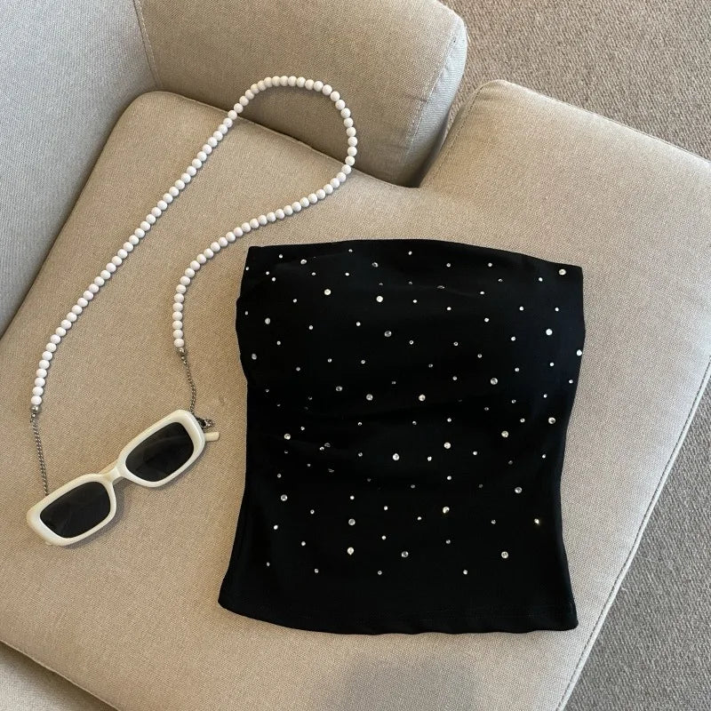 Diamond Strapless Tube Top