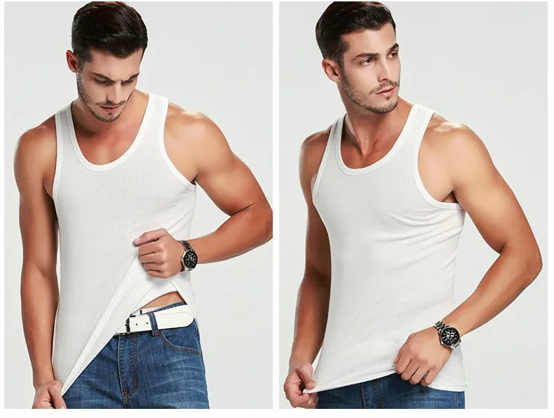 Sleeveless Cotton Fitness Vest