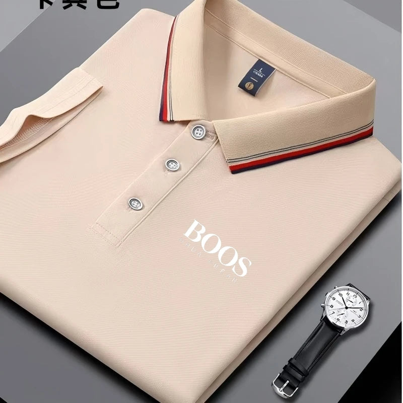 Breathable Embroidered Polo Shirt