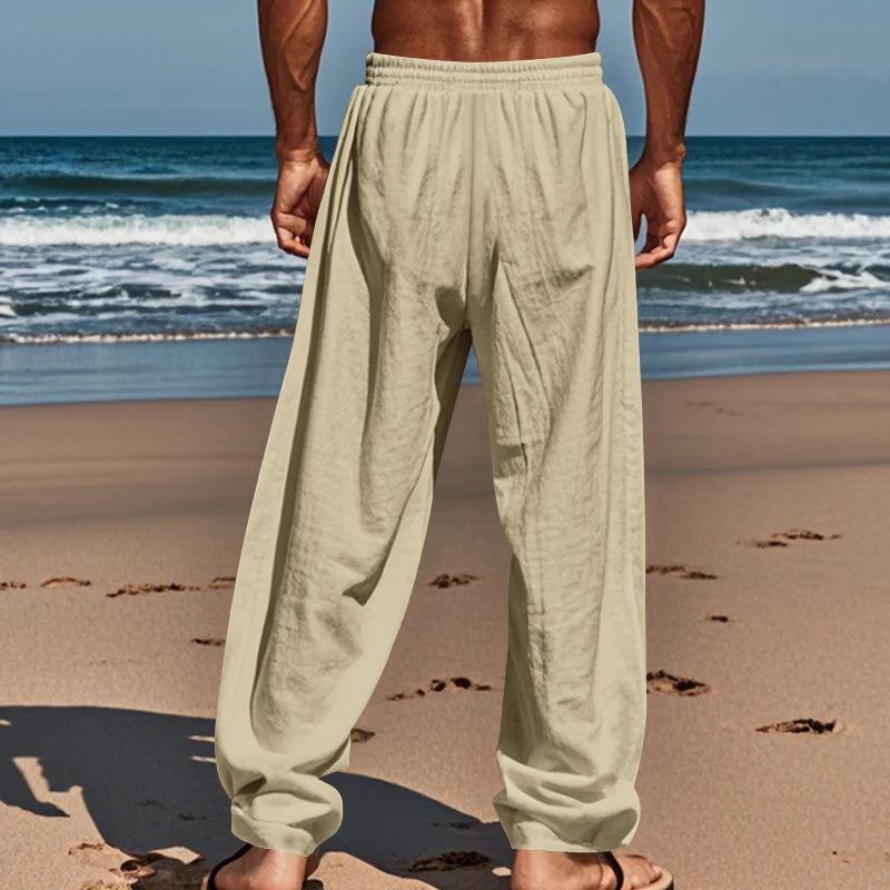 Hip-Hop Cotton Linen Outdoor Pants