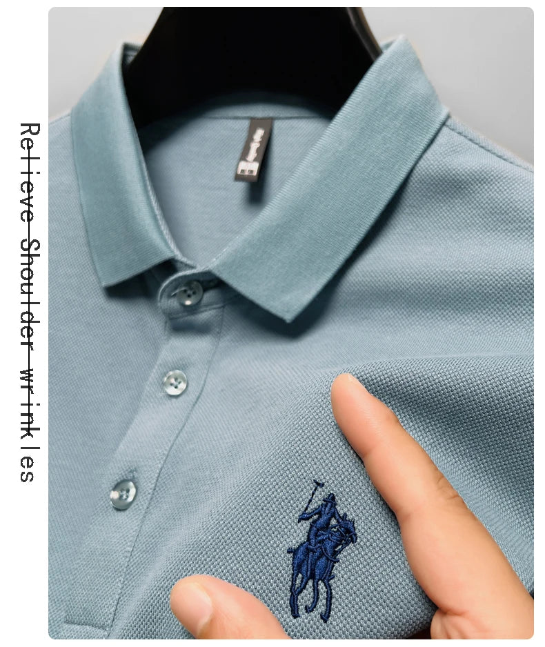 Embroidered Cotton Polo Shirt