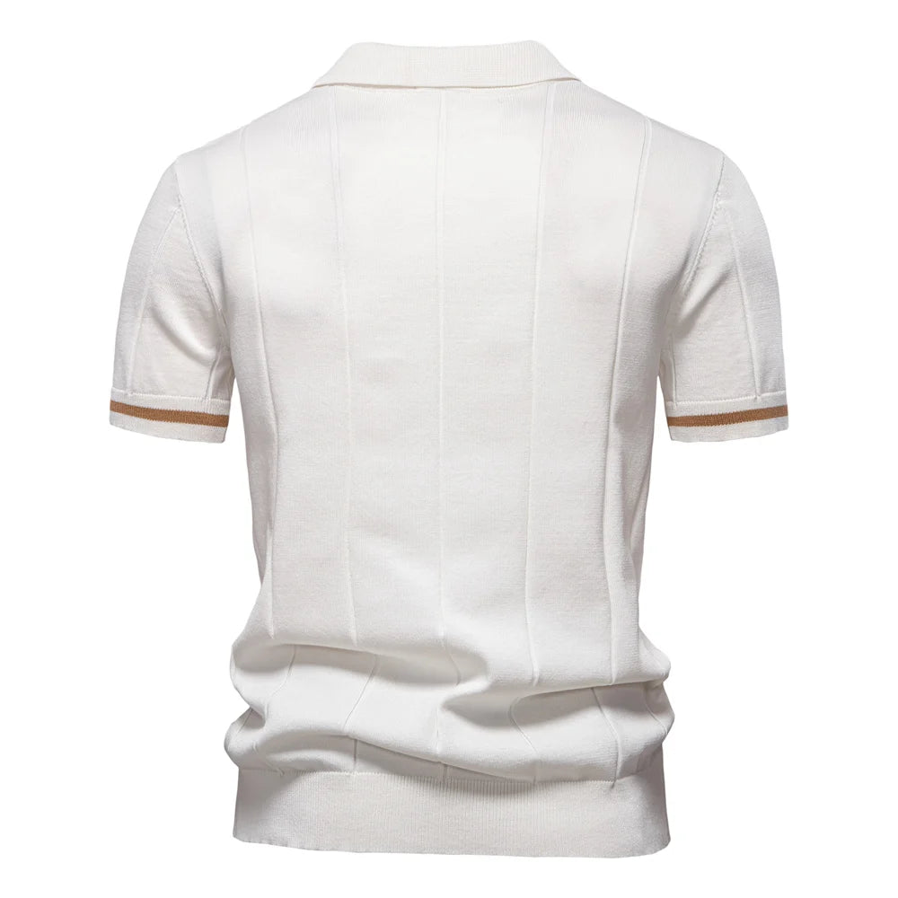 Slim Fit Zip Polo Shirt
