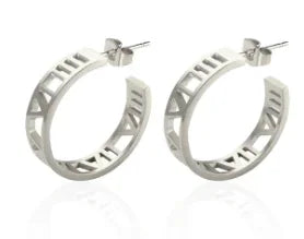 Women's Luxury Zircon Geometric Circle Hoop Earrings