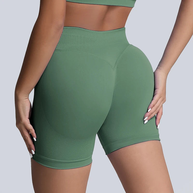 High Waist Scrunch Butt Gym Shorts