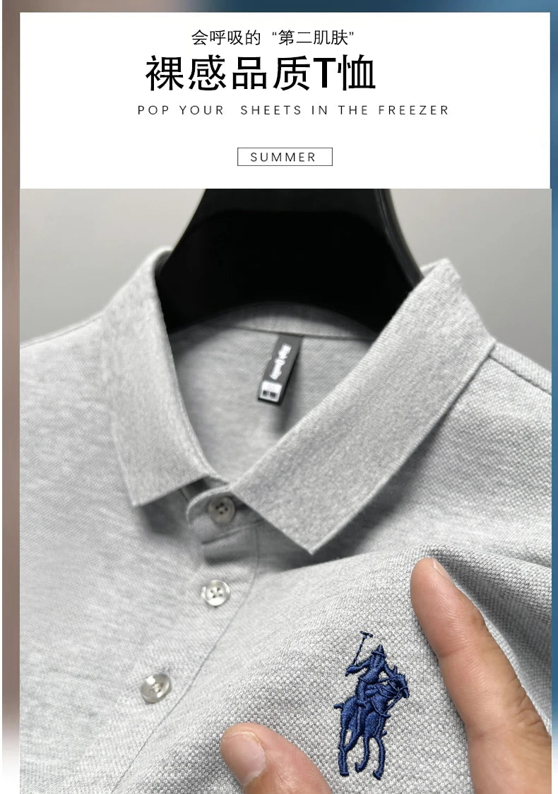 Embroidered Cotton Polo Shirt