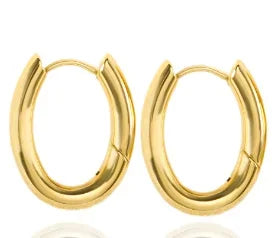 Women's Luxury Zircon Geometric Circle Hoop Earrings