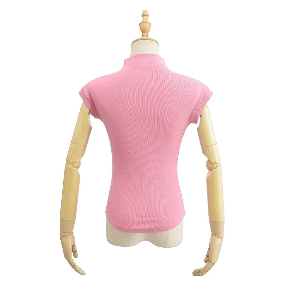 Turtleneck Slim Pullover Tee