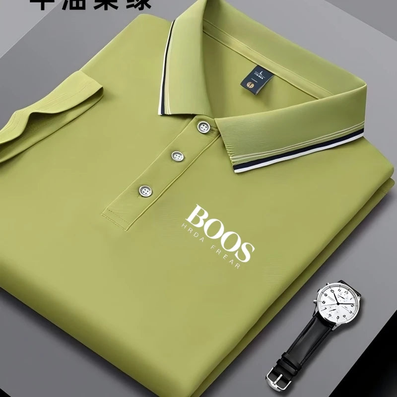 Breathable Embroidered Polo Shirt