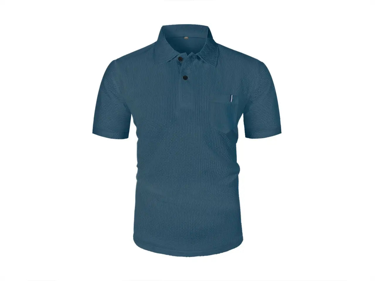 Ice Silk Lapel Polo Shirt