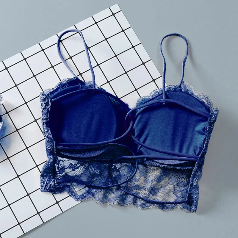 Lace Bralette Bustier Crop Top