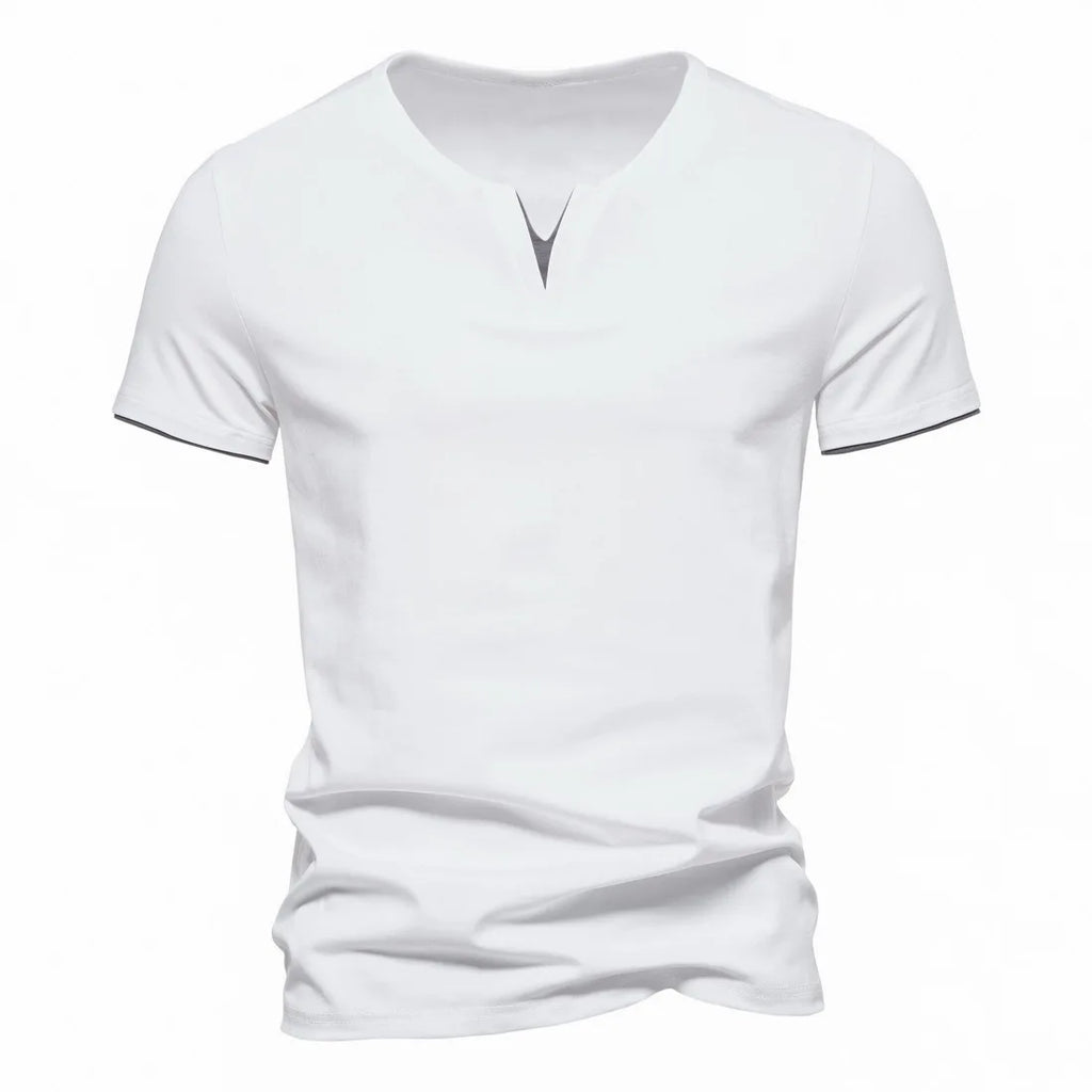 Slim Fit Henley Short Sleeve T-Shirt