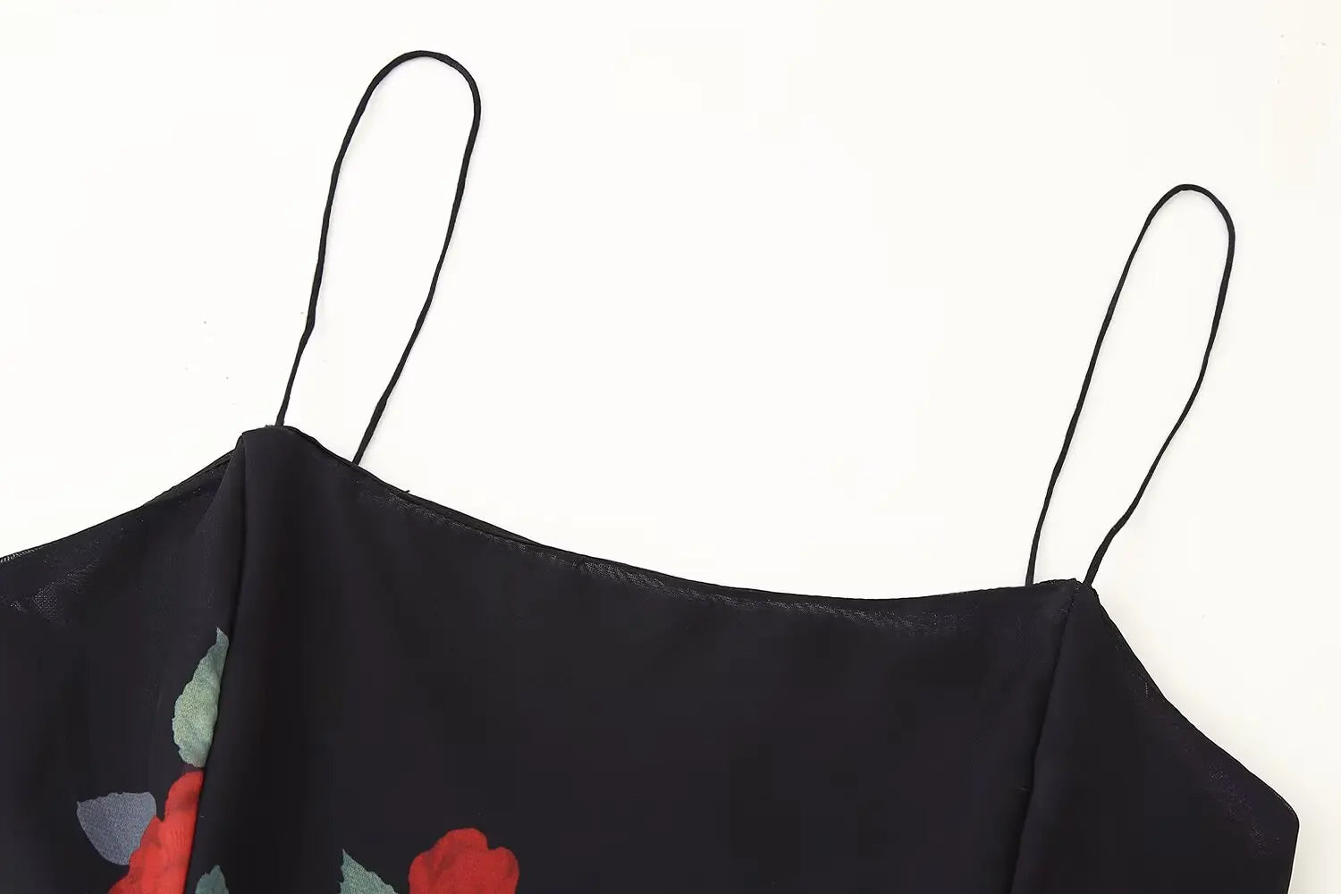 Floral Suspender Top & Midi Skirt Set