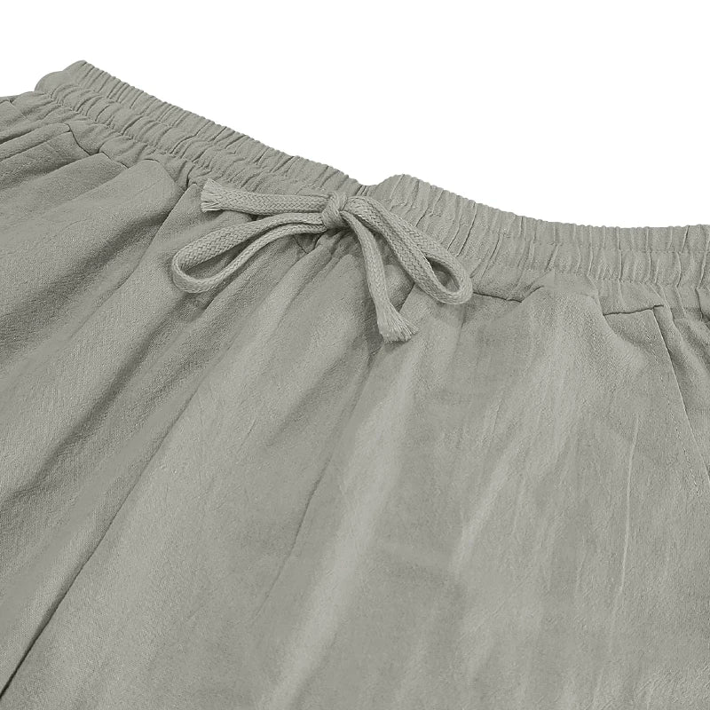 Hip-Hop Cotton Linen Outdoor Pants