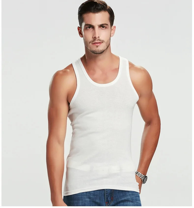 Sleeveless Cotton Fitness Vest
