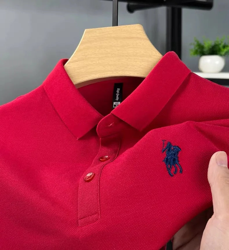 Embroidered Cotton Polo Shirt