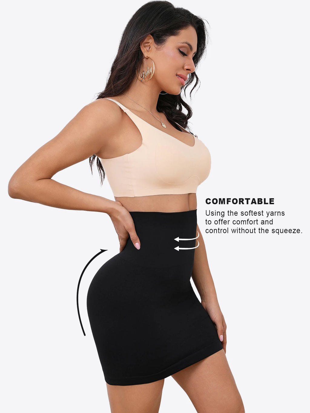Women's High Waist Tummy Control Half Slip Shapewear