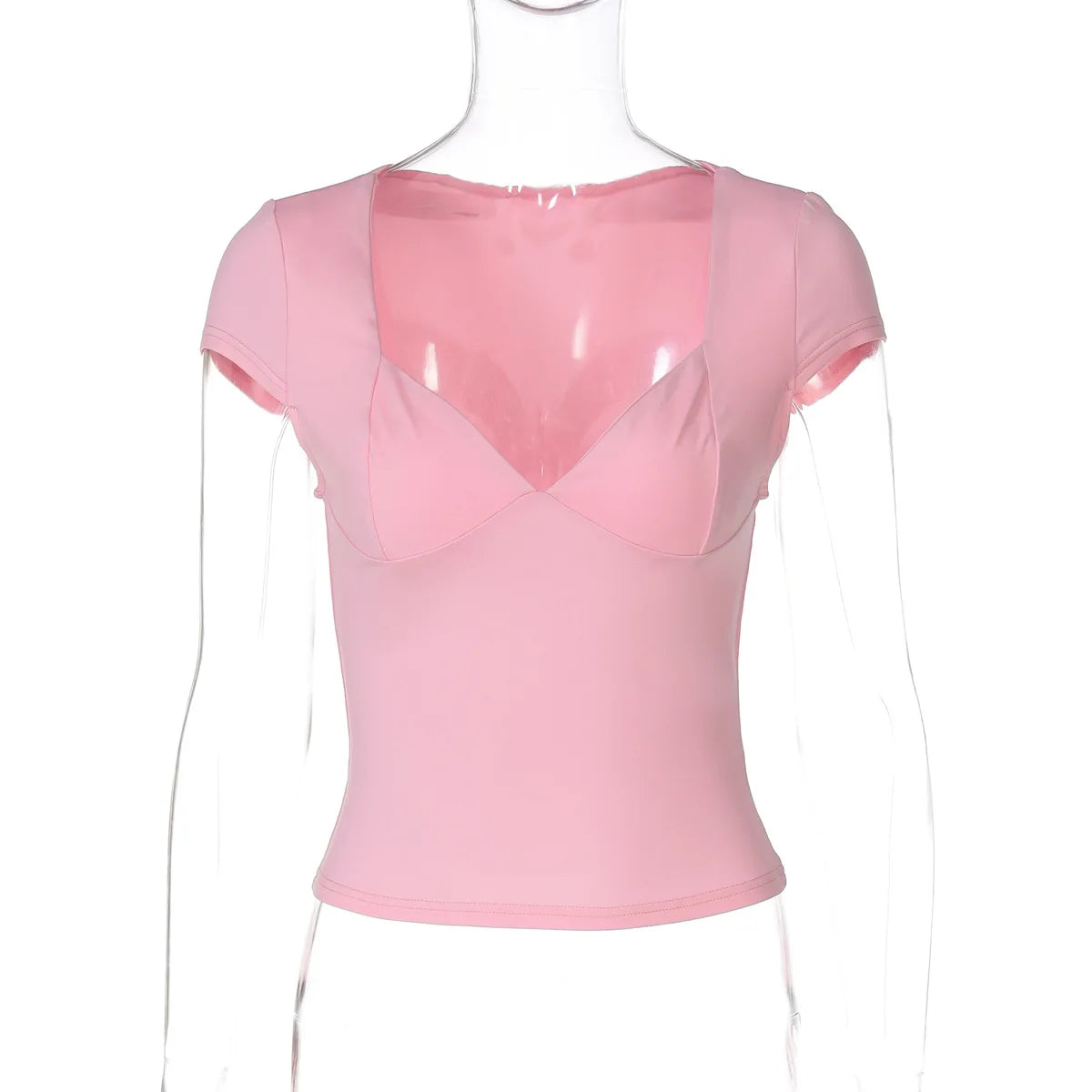 Summer V-Neck Waist Crop Top