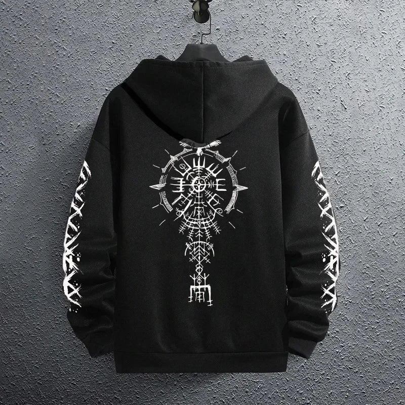Sporty Pullover Hoodie Sweatshirt