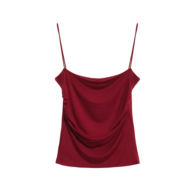 Skinny Spaghetti Strap Crop Tank
