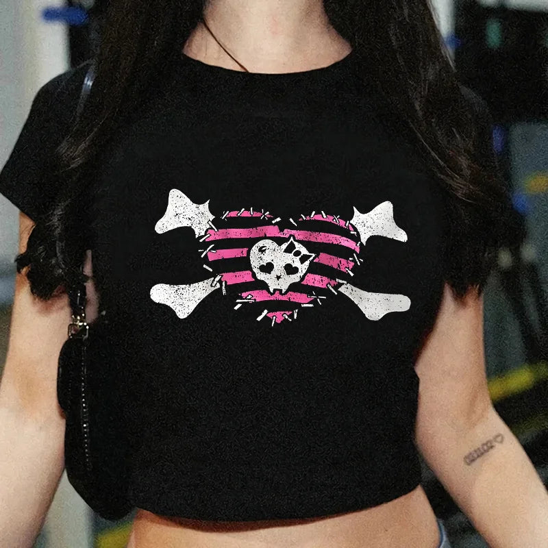 Y2K Aesthetic Vintage Crop Cami